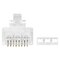 Konektor RJ45 pre UTP kábel (drôt), biely