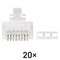 Konektor RJ45 pre UTP kábel (drôt), biely