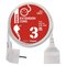 Predlžovací kábel 3 m / 1 zásuvka / biely / PVC / 1,5 mm2