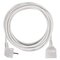 Predlžovací kábel 5 m / 1 zásuvka / biely / PVC / 1,5 mm2