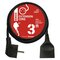 Predlžovací kábel 3 m / 1 zásuvka / čierny / PVC / 1,5 mm2