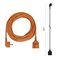 Predlžovací kábel 10 m / 1 zásuvka / oranžový / PVC / 250 V / 1,5 mm2