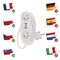 Predlžovací kábel 2 m / 2 zásuvky+2×USB A+1×USB C / biely / PVC / 1 mm2