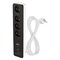 GoSmart predlžovací kábel 2 m / 4 zásuvky / s vyp. / s USB / biely-čierny / PVC / 1,5 mm2