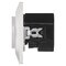 Zásuvka s USB A+USB C, biela