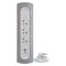 Legrand predlžovací kábel 1 m / 3 zásuvky / s USB / hliník-biela / PVC / 1,5 mm2