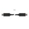 Nabíjací a dátový kábel 2.0 USB-C / USB-C, 1 m, čierny