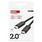 Nabíjací a dátový kábel 2.0 USB-C / USB-C, 2 m, čierny