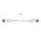Nabíjací a dátový kábel USB-C 2.0 / USB-C 2.0, 1 m, biely