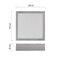 LED prisadené svietidlo, štvorec, strieborné, 12,5W, CCT