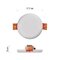 LED panel 75mm, kruhový vstavaný biely, 6W neut. biela, IP65
