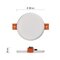 LED panel 100mm, kruhový vstavaný biely, 7,5W neut. biela, IP65