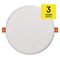 LED panel 185mm, kruhový vstavaný biely, 19W neutr. b., IP65