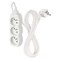 Predlžovací kábel 3 m / 3 zásuvky / biely / PVC / 1 mm2