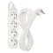 Predlžovací kábel 7 m / 4 zásuvky / biely / PVC / 1,5 mm2