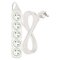 Predlžovací kábel 5 m / 5 zásuviek / biely / PVC / 1,5 mm2