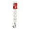 Predlžovací kábel 5 m / 5 zásuviek / biely / PVC / 1,5 mm2