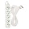 Predlžovací kábel 7 m / 5 zásuviek / biely / PVC / 1 mm2