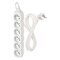 Predlžovací kábel 3 m / 6 zásuviek / biely / PVC / 1,5 mm2