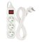 Predlžovací kábel 3 m / 3 zásuvky / s vypínačom / biely / PVC / 1,5 mm2