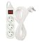 Predlžovací kábel 7 m / 3 zásuvky / s vypínačom / biely / PVC / 1 mm2