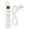 Predlžovací kábel 3 m / 4 zásuvky / s vypínačom / biely / PVC / 1 mm2