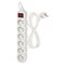 Predlžovací kábel 2 m / 6 zásuviek / s vypínačom / biely / PVC / 1 mm2