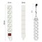 Predlžovací kábel 2 m / 6 zásuviek / s vypínačom / biely / PVC / 1 mm2