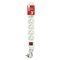 Predlžovací kábel 3 m / 6 zásuviek / s vypínačom / biely / PVC / 1,5 mm2