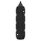 Predlžovací kábel 5 m / 4 zásuvky / čierny / PVC / 1,5 mm2
