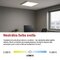LED panel BAXXO 60×60, štvorcový prisazeny biely, 36W neutr. biela UGR