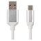 USB kábel 2.0 A/M - C/M 1m biely