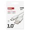USB kábel 2.0 A/M - C/M 1m biely
