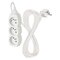 Predlžovací kábel 5 m / 3 zásuvky / biely / PVC / 1,5 mm2