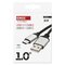 USB kábel 2.0 A/M - C/M 1m čierny