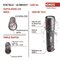 CREE LED nabíjacie kovové svietidlo Ultibright 90, 1200lm