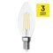 LED žiarovka Filament sviečka / E14 / 1,8 W (25 W) / 250 lm / Teplá biela