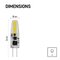 LED žiarovka Classic JC 1,9W 12V G4 teplá biela