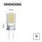 LED žiarovka Classic JC 4W G9 neutrálna biela, 2 ks