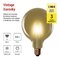 LED žiarovka Vintage G125 / E27 / 4,5 W (40 W) / 420 lm / Teplá biela