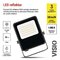 LED reflektor VISIO čierny, 30W neutrálna biela