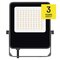 LED reflektor VISIO čierny, 50 W neutrálna biela