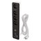 GoSmart Predlžovací kábel 2 m / 4 zásuvky / s vypínačom / PVC / s USB a Wi-Fi / 1,5 mm2