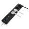 GoSmart Predlžovací kábel 2 m / 4 zásuvky / s vypínačom / PVC / s USB a Wi-Fi / 1,5 mm2