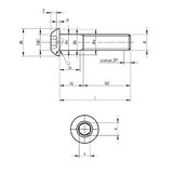 Šroub s vnitřním 6hranem /imbus/ a půlkulatou hlavou ISO 7380