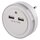Noční světlo LED P3313 do zásuvky s 2× USB