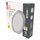 LED vstavané svietidlo NEXXO, kruhové, strieborné, 18W, CCT