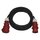 3fázový venkovní prodlužovací kabel 20 m / 1 zásuvka / černý / pryž / 400 V / 2,5 mm2