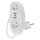 Predlžovací kábel 2 m / 2 zásuvky+2×USB A+1×USB C / biely / PVC / 1 mm2