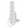 Prodlužovací kabel 1,5 m / 5 zásuvek / bílý / PVC / 1 mm2